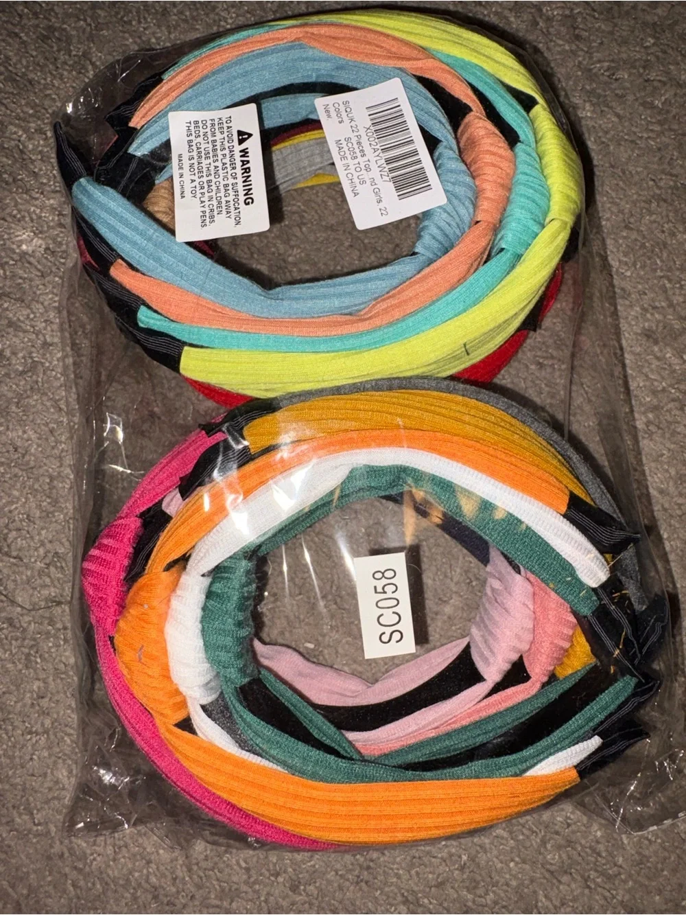 Multi-Color Headband Set - 10Pack